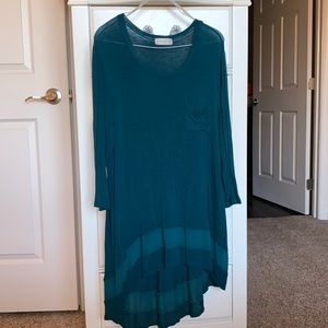 Altar’d State Teal Tunic Top